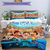 3pcs Good Friends Luca & Giulia & Alberto Printed Quilt Set, Soft and Comfortable Quilt Cover for Bedroom, Guest Room and Dormitory Decorati
