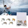 5PCS with Triple Hook Fish Crankbaits ABS Fishing Lures Durable Topwater Lures  Bass Fishing