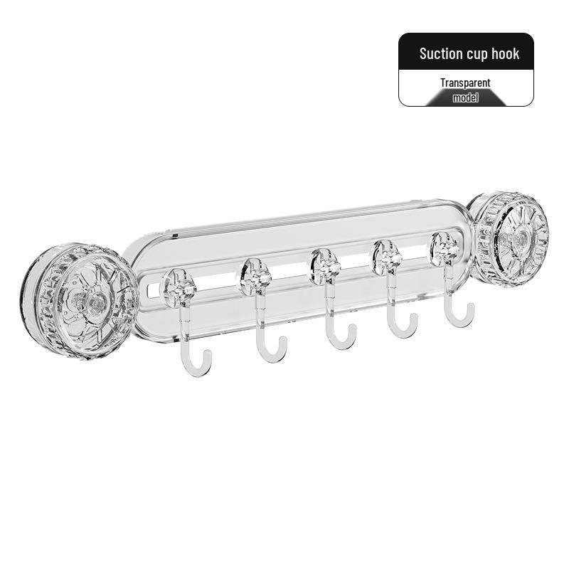 

Wall-Mounted Kitchen Organizer: No-Punch Hooks, Spoon & Spatula Rack, Knife Holder Shelf