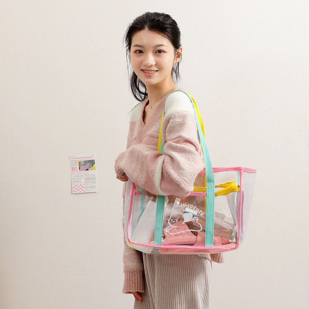 Pouch Swimming Fitness Bag Storage Bag PVC Transparent Bag Women Handbags Single Shoulder Bag