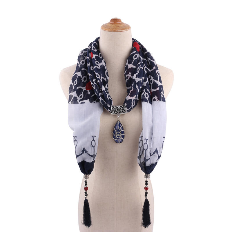 Women's Shawl Scarf Necklace Ethnic Style Scarf Mongolian Clothing Accessories