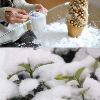 Decorazione artificiale riutilizzabile della festa nuziale di Natale in polvere di neve magica istantanea