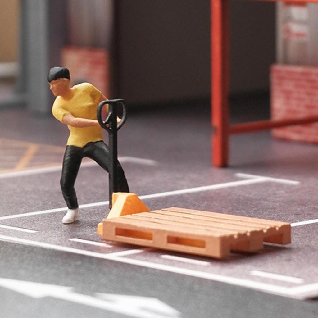 1/64 Scale People Figure Miniature Desk Decoration Photography Boy Resin Crafts for Scenery