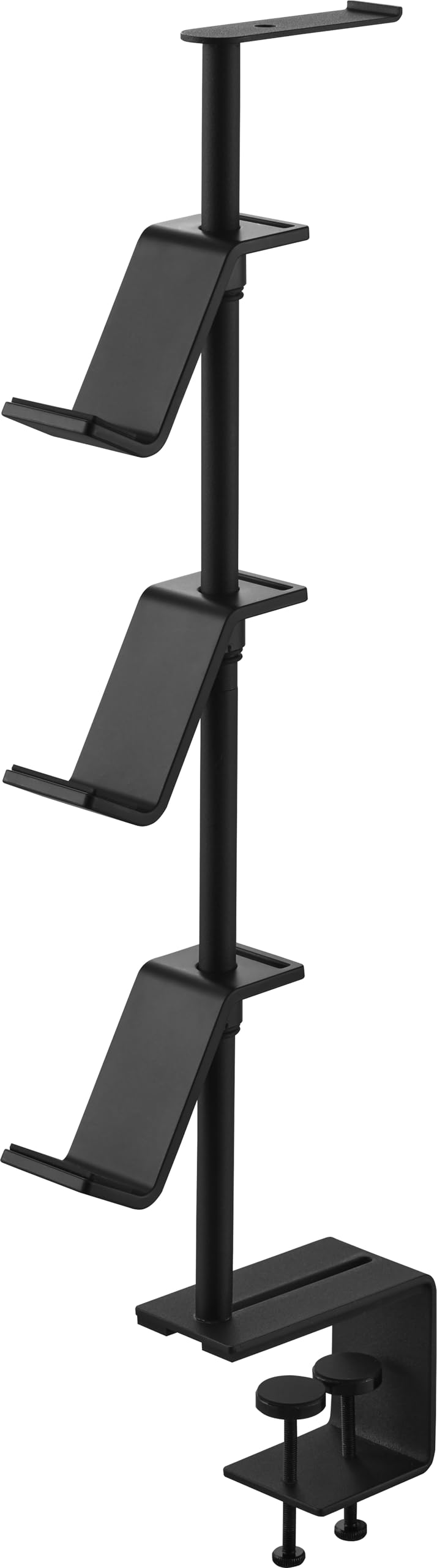 

Yamazaki Game Controller Storage W5 x x Smart Headset Ring Light 10429 Desk-Mounted Rack, Black, D16.7 H53.3-58.5cm, Stand, Mountable, чорний