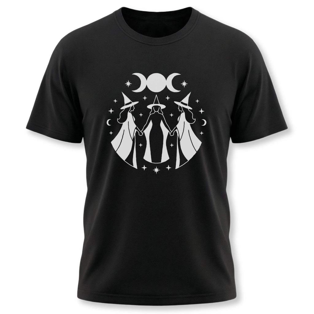 Triple Goddess Moon Phases Graphic Tee | Witches Moon Apparel