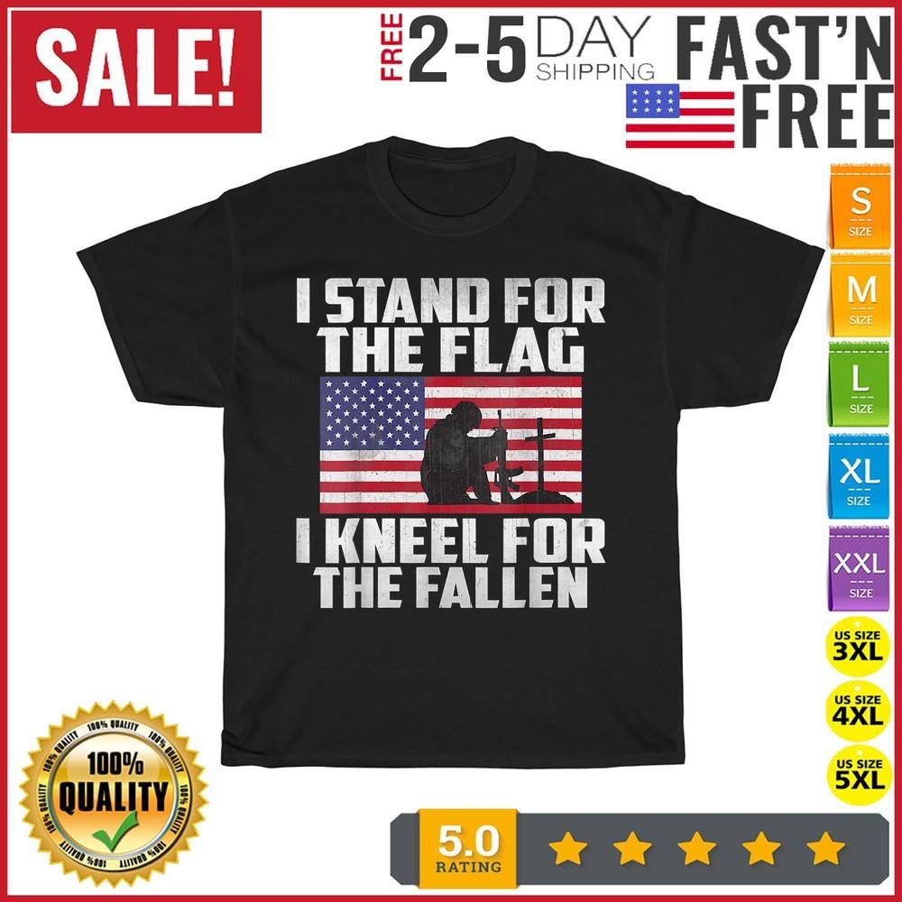 I Stand For The Flag Kneel For The Fallen Memorial Day Vintage T Shirt Men Women