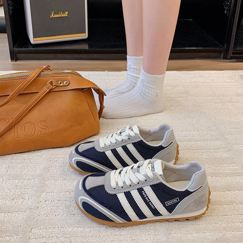 Mesh German training shoes women's 2025 summer and autumn new popular niche breathable versatile flat-bottomed casual sports Forrest Gump shoes