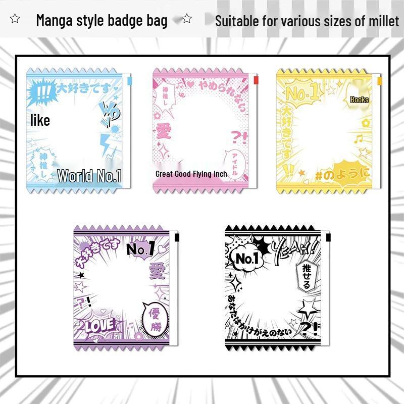 Anime Manga Button Badge Storage Bag - Newcomer Exclusive
