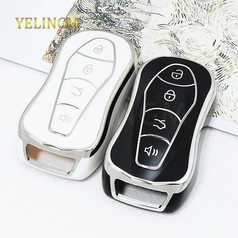 Tpu Car Key Case Cover Protector Fob For Geely Atlas Pro Boyue Tugella Azkarra Fy11 Emgrand Gs X6 Suv Ec7 Keychain Accessories