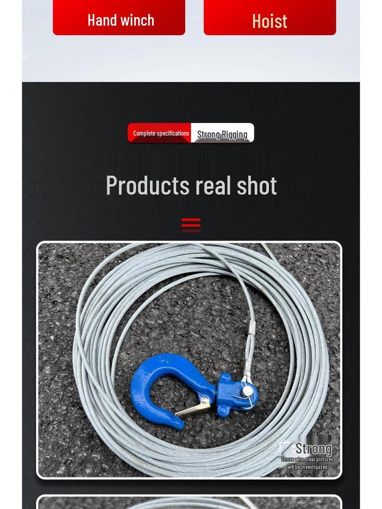 Anti-Rotation Steel Wire Rope with Soft Core for Electric Hoist and Outdoor Crane Use