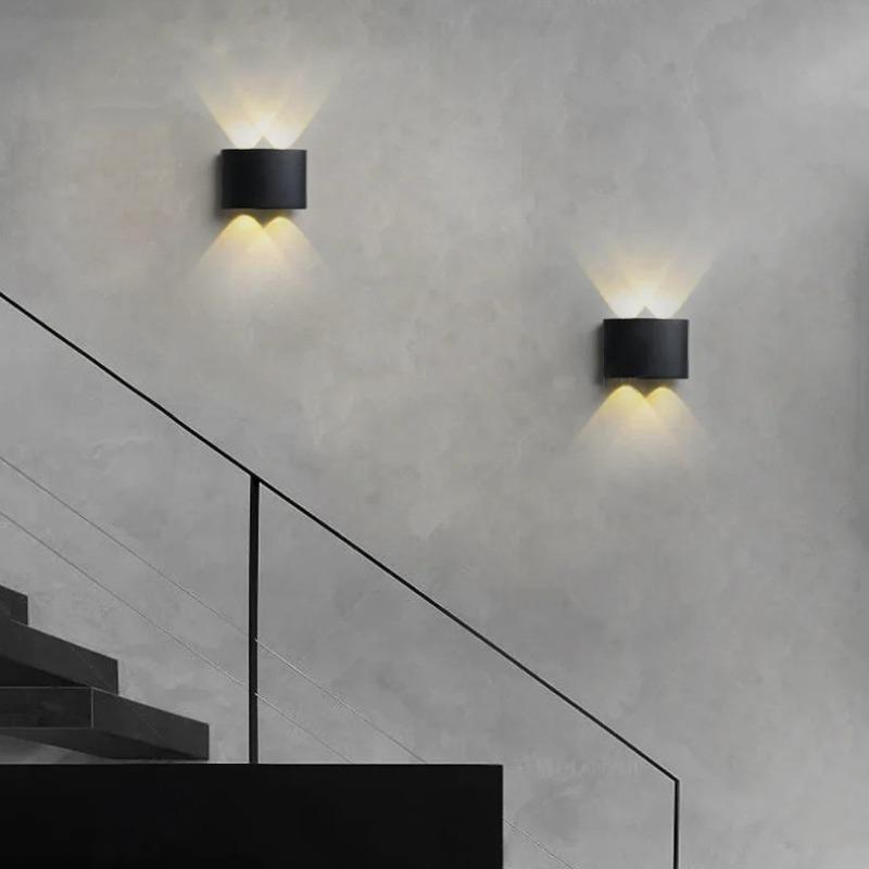 IP65 Waterproof LED Wall Light, Outdoor Up & Down Wall Lamp for Garden Stairs Patio Night Lighting