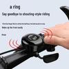 Durable Black Iron Bicycle Horn for Mountain & Folding Bikes - Loud Sound