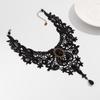 Stylish Gothic Necklace Geometric Lace Clavicle Chain for Women Halloween Neck Chain Punk Style Party Accessories