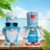 2Pcs Beach Gnomes Plush Summer Gnomes Decorations with Weighted Base Beach Gnomes Couple Decor for Mantle Kitchen Table