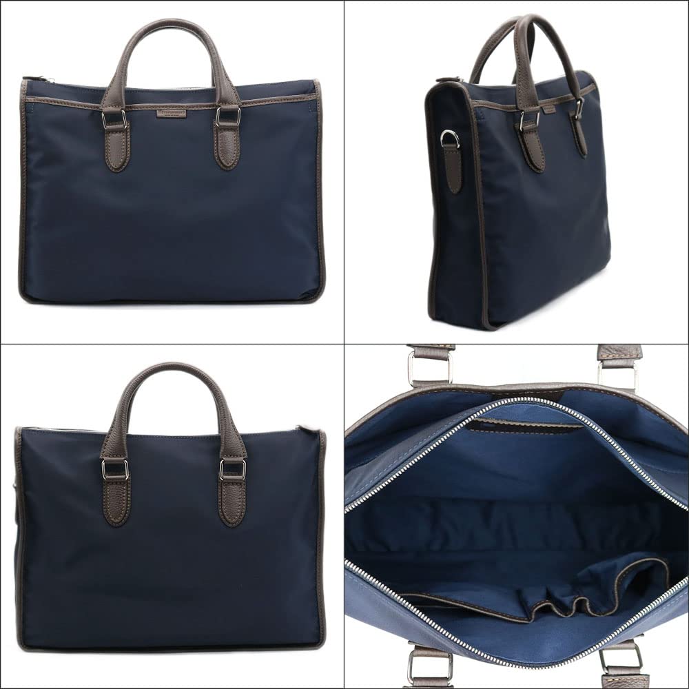 STEFANOMANO Time Premium Limonta Nylon and Genuine Large Made in Italian Leather Business Perfect for Commuting and with Shoulder Item [Limited Offer]