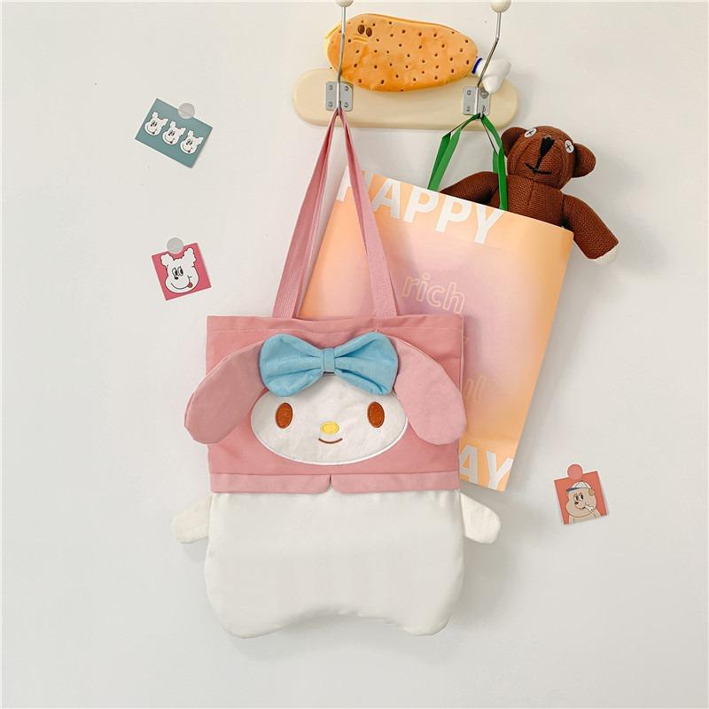 

Girls heart cartoon canvas handbag new cute rabbit large capacity class bag student shoulder bag