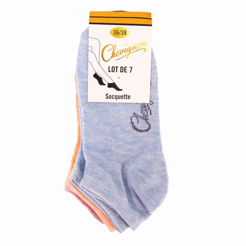 

Набор из 7 пар женских коралловых носков CHEVIGNON