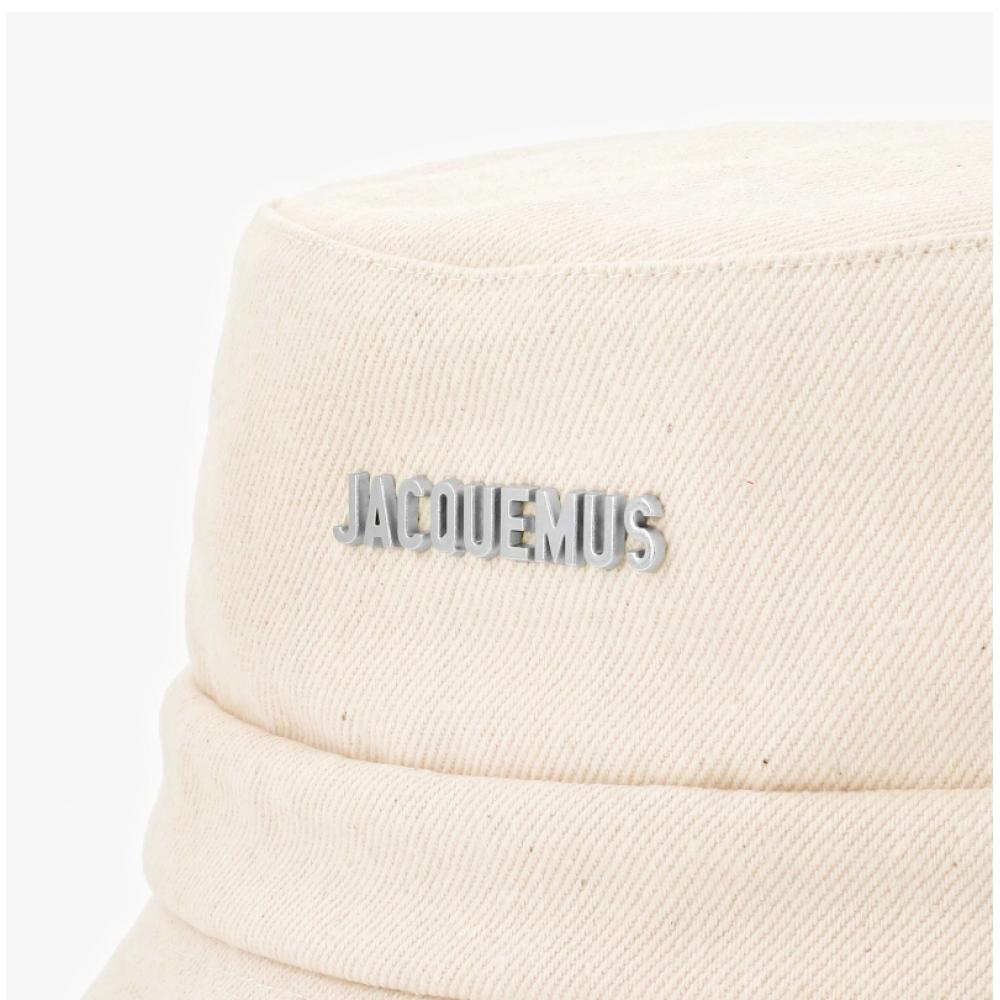 Jacquemus 223ac001 1514 11e Le Bob Gazeau Bow Bucket Hat