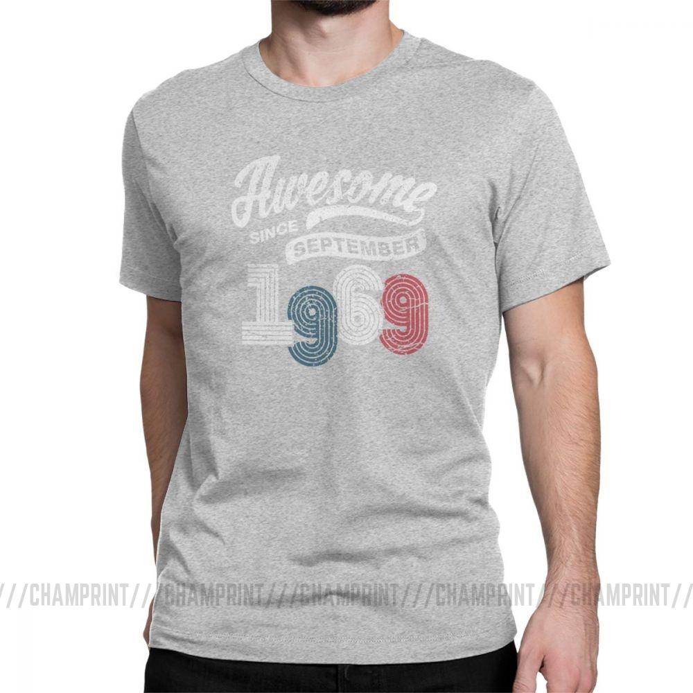 Awesome Since September 1969 T Shirt Vintage 50 Years Old 50Th Birthday Gift Men S T 4XL