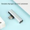 Type-C Dual 2-in-1 Audio Charger Adapter Listen To Songs Charge Simultaneously For Android USB C Phones Office