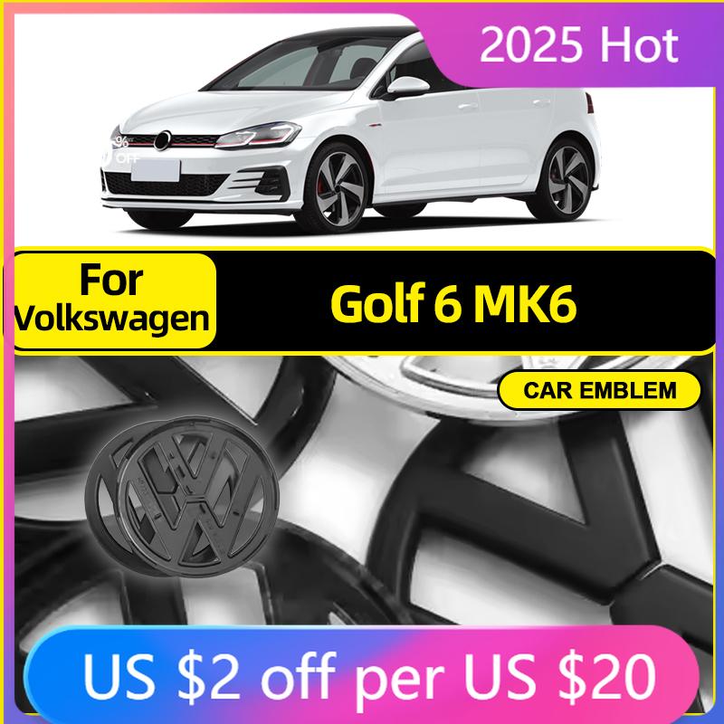 GOLF 4 5 6 7 Hot 2026 For VW VOLKSWAGEN 135mm Car Front Grille Badge and 110mm Rear Trunk Emblem Lid Logo 5K0853601C 5K0 853 630