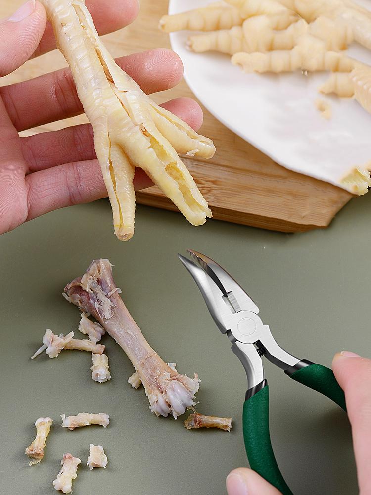 Hühnerfüße Entbeinte Zange Knochenschaber Schere Clip Entbeinte Hühner Enten Gänse Krallen Ausbeinmesser Knochen Spitzzange