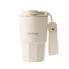 480ml 316 Stainless Steel Insulated Coffee Tumbler with Strap, Leakproof Vacuum Travel Mug for Hot Cold Drinks