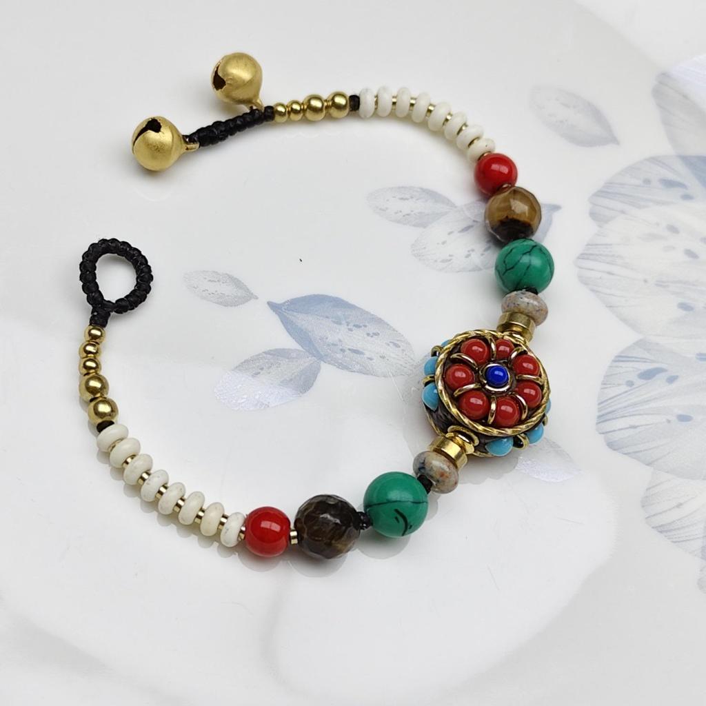 Tibetan Handmade Woven Ethnic Bracelet - Artistic, Versatile, Adjustable Rope with Unique Design