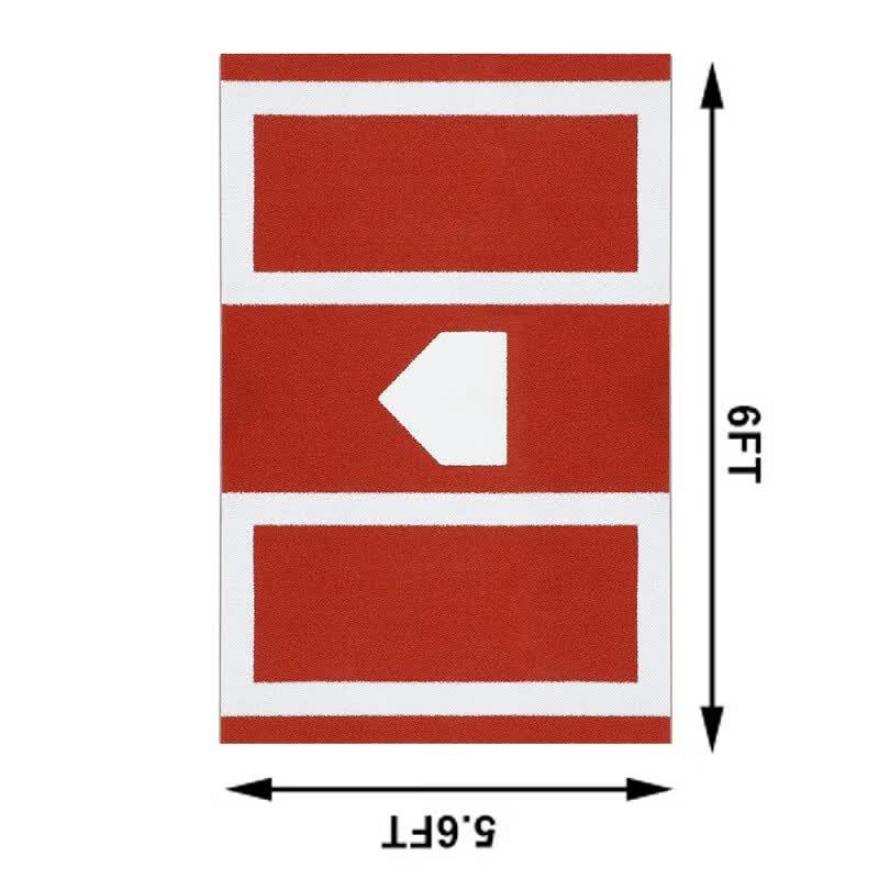 LISM Thickened Non-Slip Baseball & Softball Hitting Mat