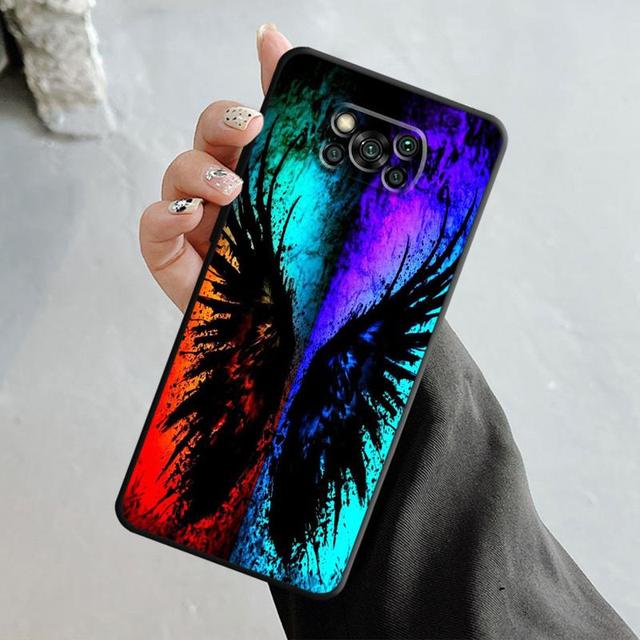 Aripi de înger și demon fete pentru Xiaomi Poco X3 Nfc X4pro X5 M3 pentru Mi 12 13 11 10 10t 8 Note10 Lite 11ultra 11t Pro F1 Cover