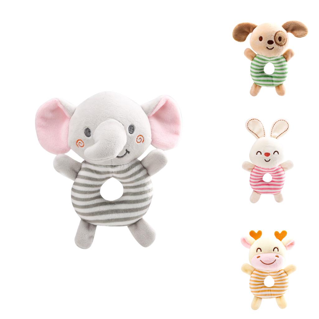 Tololo Round Hand Bell Plush Toy For 0-year-old Babies Emotional Development Visual Stimulation Hand-eye Coordination