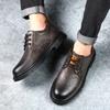 Elevator Shoes Business  Men Sneakers Height Increase Insole 5Cm Man Lift  Tall  Leather Spring Autumn