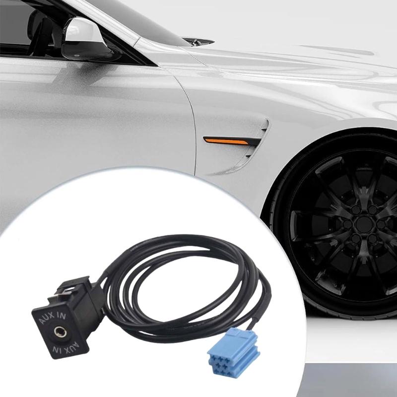 Car Radio Adapter Stereo Stereo Aux Cable 8 Pin Connector Module Adapter Car Stereo Aux Cable Accessories