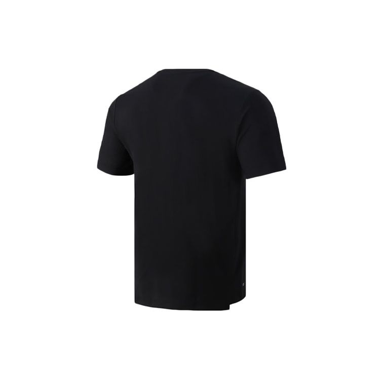 Li-Ning Training Quick-Dry Ice Silk Round Neck Short Sleeve T-Shirt Men Tops Black ATSR039-1