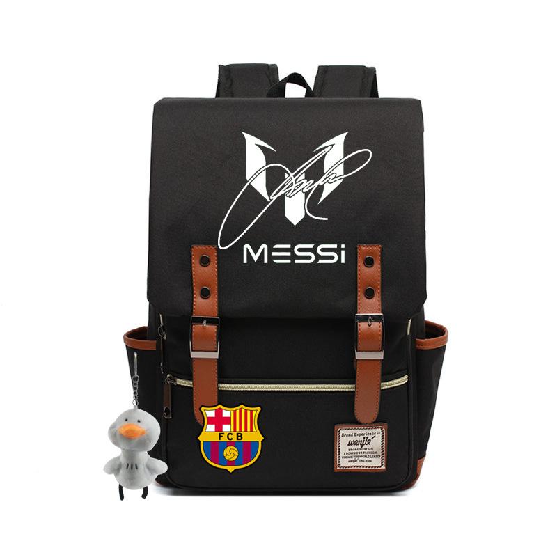 2023 neuer Schulranzen Lionel Messi Koreanischer Oxford-Stoff Rucksack Nylon, Reisetasche Damen Outdoor Rücken