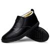 Men's shoes 2025 winter new velvet thickened warm high-top leather cotton shoes lightweight one-pedal anti-lazy shoes