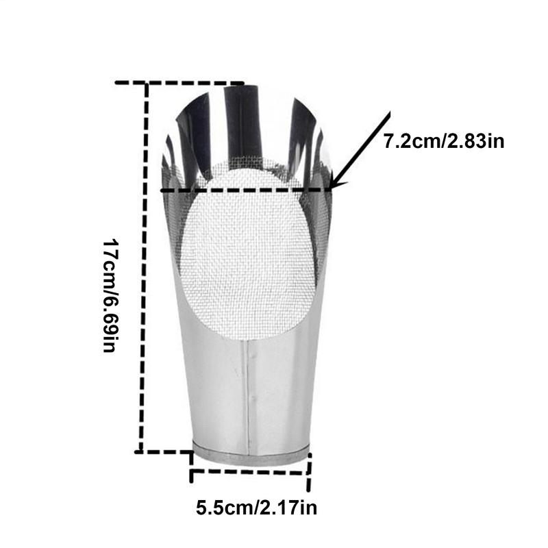 Garden Hand Shovel Bucket-Shaped Planting Scoop Lightweight Planting Supplies Stainless Steel Fertilizing Trowel For Flower