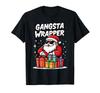 Gangsta Wrapper Gangster Santa Funny Christmas TShirt1