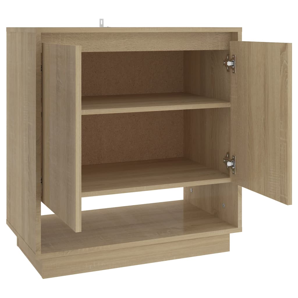 Sideboard in Sonoma Oak Finish 70 x 41 x 75 cm Particleboard