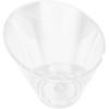 Luxshiny Transparent Salad Bowl Slant Cut Bowl Acrylic Salad Bowl Clear Snack Food Serving Bowls Snack Bowl Container for Dessert Fruit Vegetable
