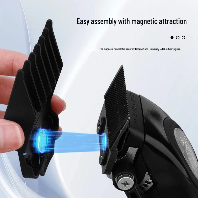 Gradient Magnetic Comb for Hair Clippers - Hairdressing Accessory for Precise Positioning