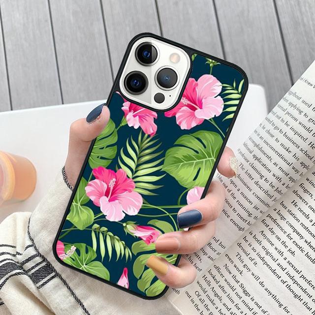Tropical leaves Phone Case For iPhone 17 Air 16 pro max 15 14 plus 12 13 Soft Bumper Shell Cover coque