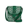 N/S 15 Classic Monogram Print Light Color Camellia Jacquard Fabric With Leather Mini Shoulder Bag Women Shoulder Bag Green C8321-SVGN
