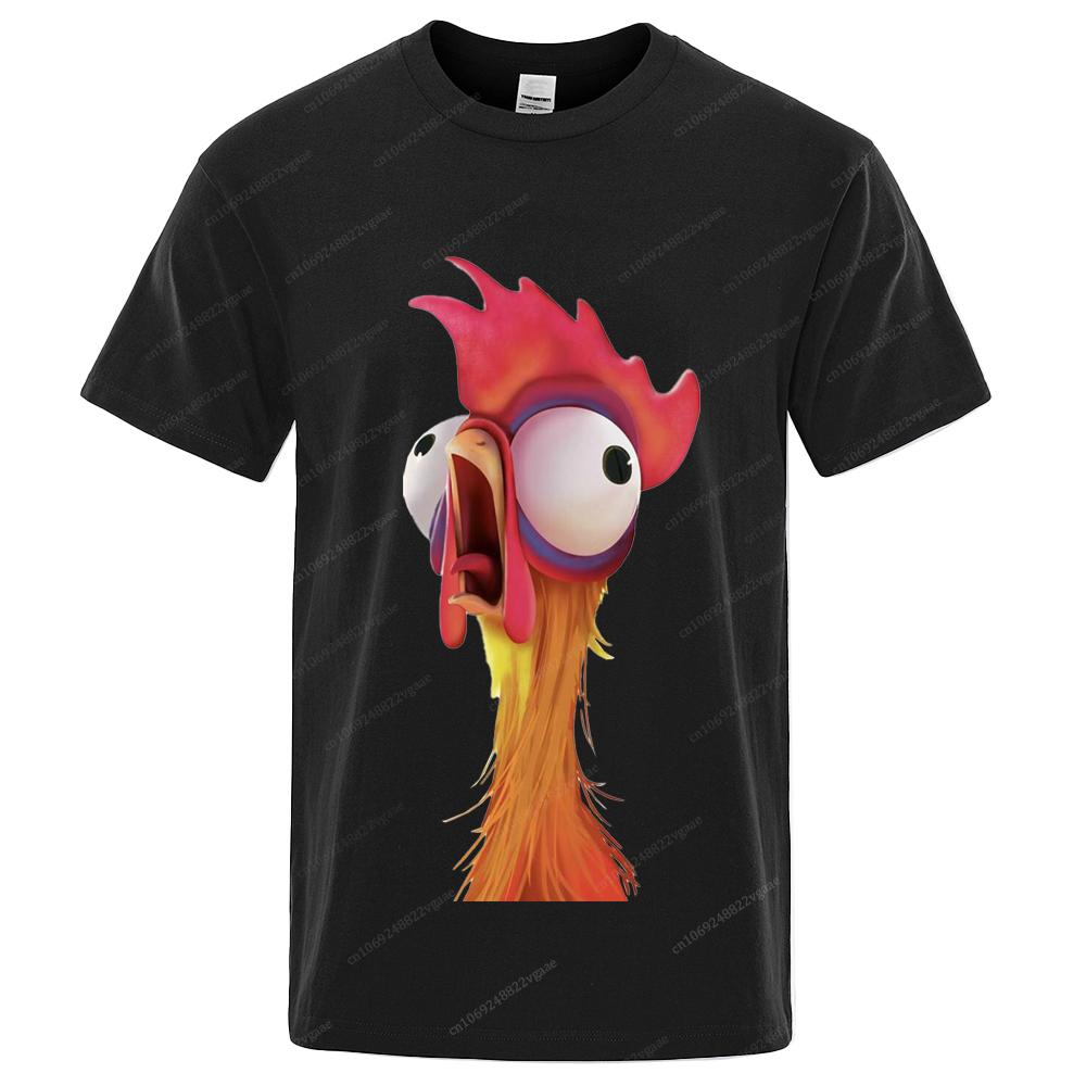 

Забавные футболки с изображением курицы, мультяшные аниме-футболки с 3D-принтом для мужчин и женщин, модные футболки большого размера из хлопка, футболки, топы, одежда 2XL