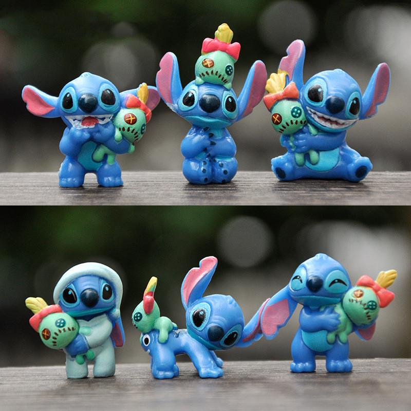 Action Stitch Lilo Figure Model Dolls Toys Children Holiday Ornaments Gifts