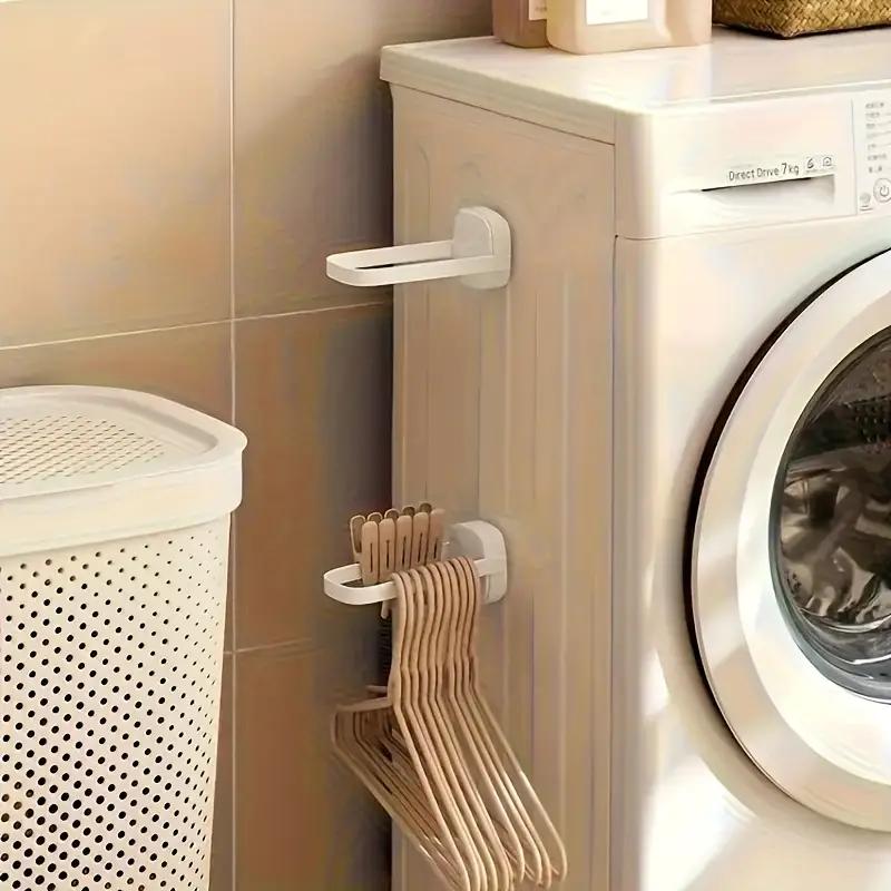 1PCS Clothes Hanger Storage Artifact Foldable Bathroom Balcony Wall-mounted Clothes Hanger Storage Rack Multi-function Storage Rack