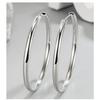 Women S Fashion Minimalist Hollow Smooth Large Hoop Earrings