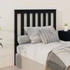 VidaXL Headboard Black 96x6x101 Cm Solid Pine Wood 818504