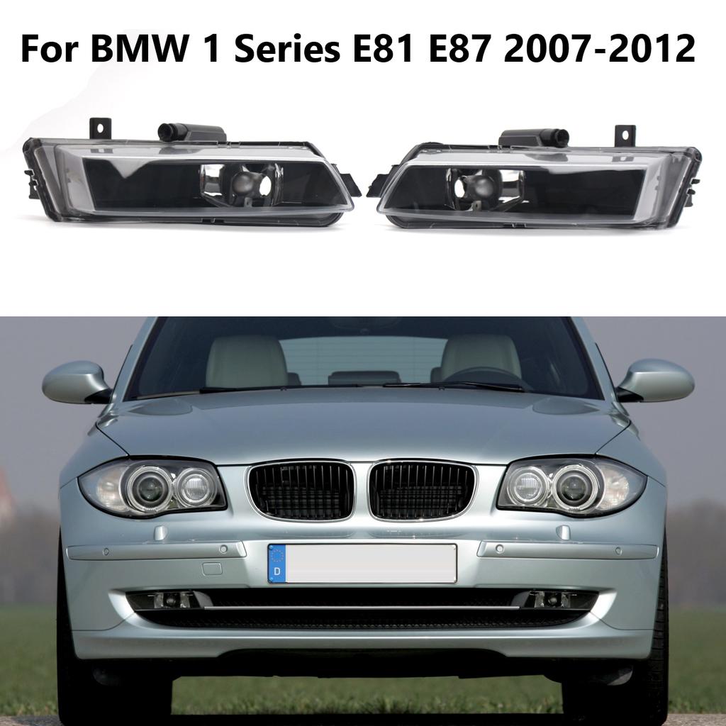 Left & Right For BMW 1 Series E81 E87 2007-2012 Car Front Bumper Fog Light Lamp Cover Without Bulbs 63177181287