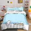 Fun Cartoon Polar Bear And Penguins Duvet Cover Set With 3D Printing Design Soft Polyester Bedding Set All-Season Comfort